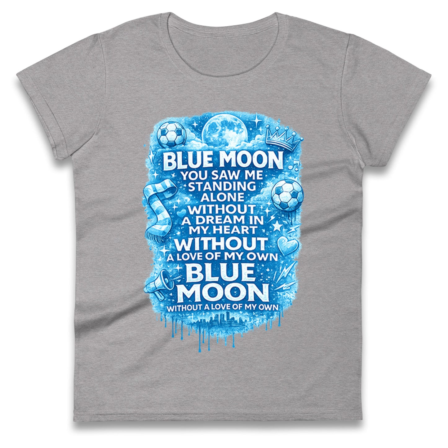 Manchester City Blue Moon Ladies T Shirt