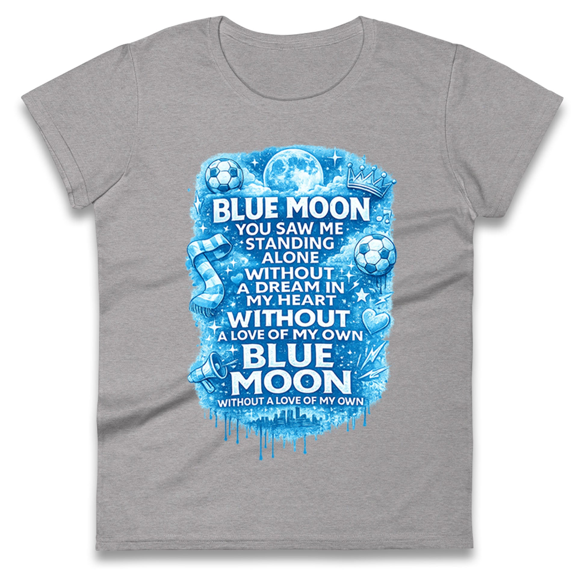 Manchester City Blue Moon Ladies T Shirt