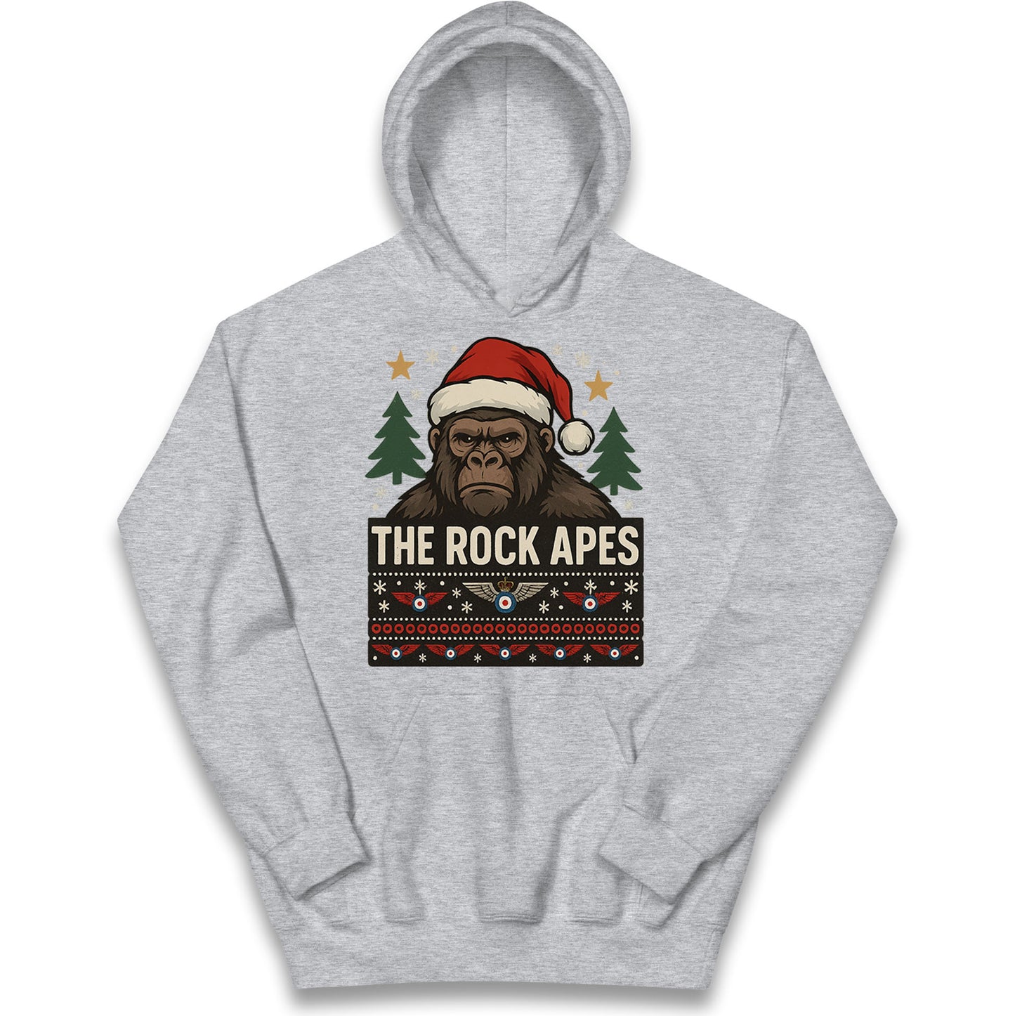 The Rock Apes RAF Regiment Christmas Kids Hoodie