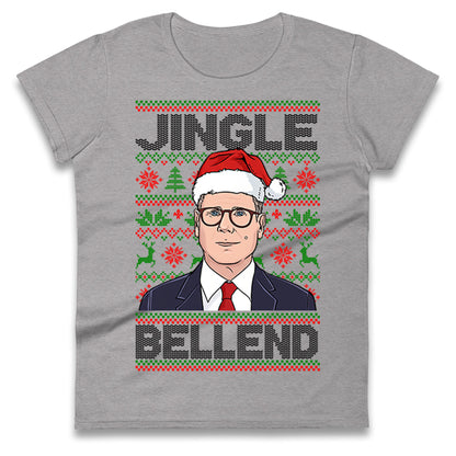 Keir Starmer Jingle Bell End Christmas Ladies Shirt
