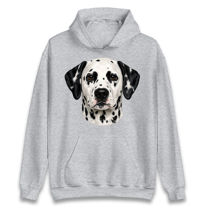 Dalmatian Dog Face Hoodie