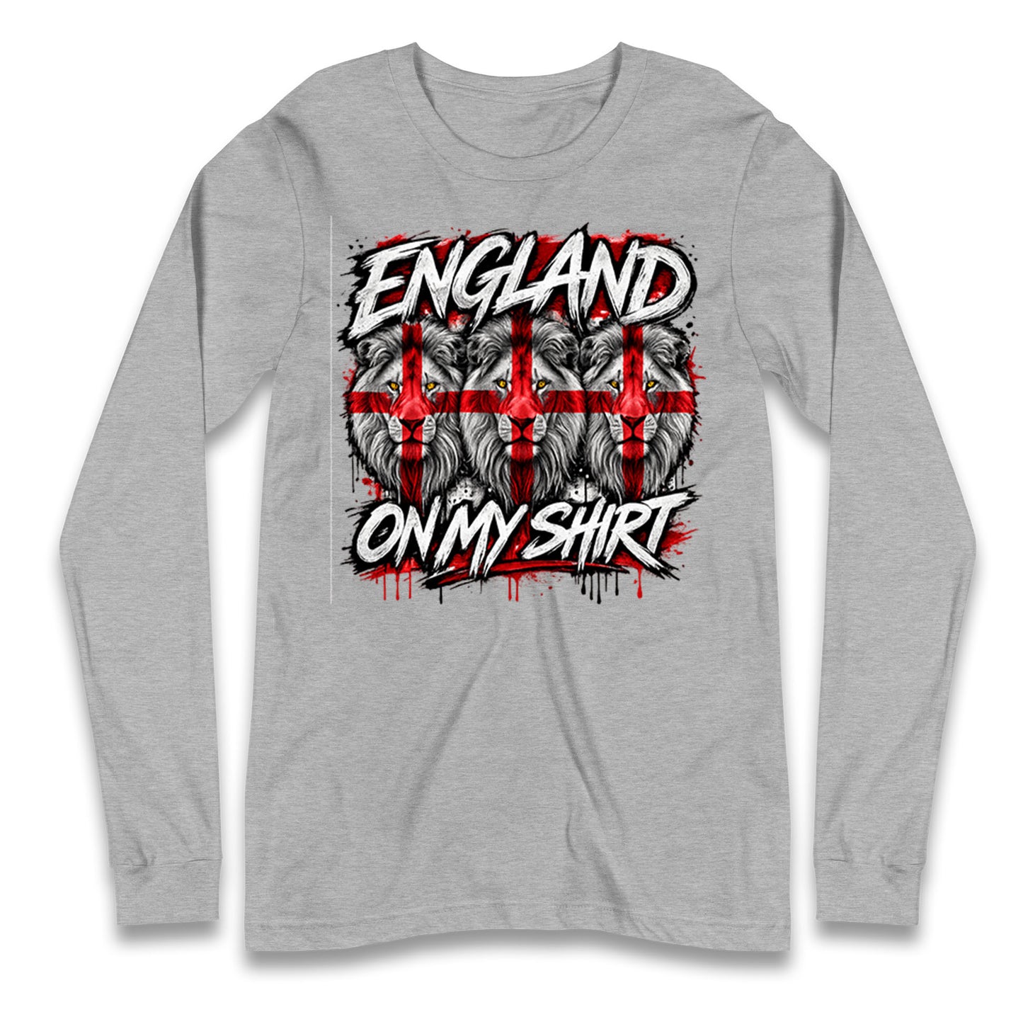 England 3 Lions World Cup 2026 Longsleeve T Shirt