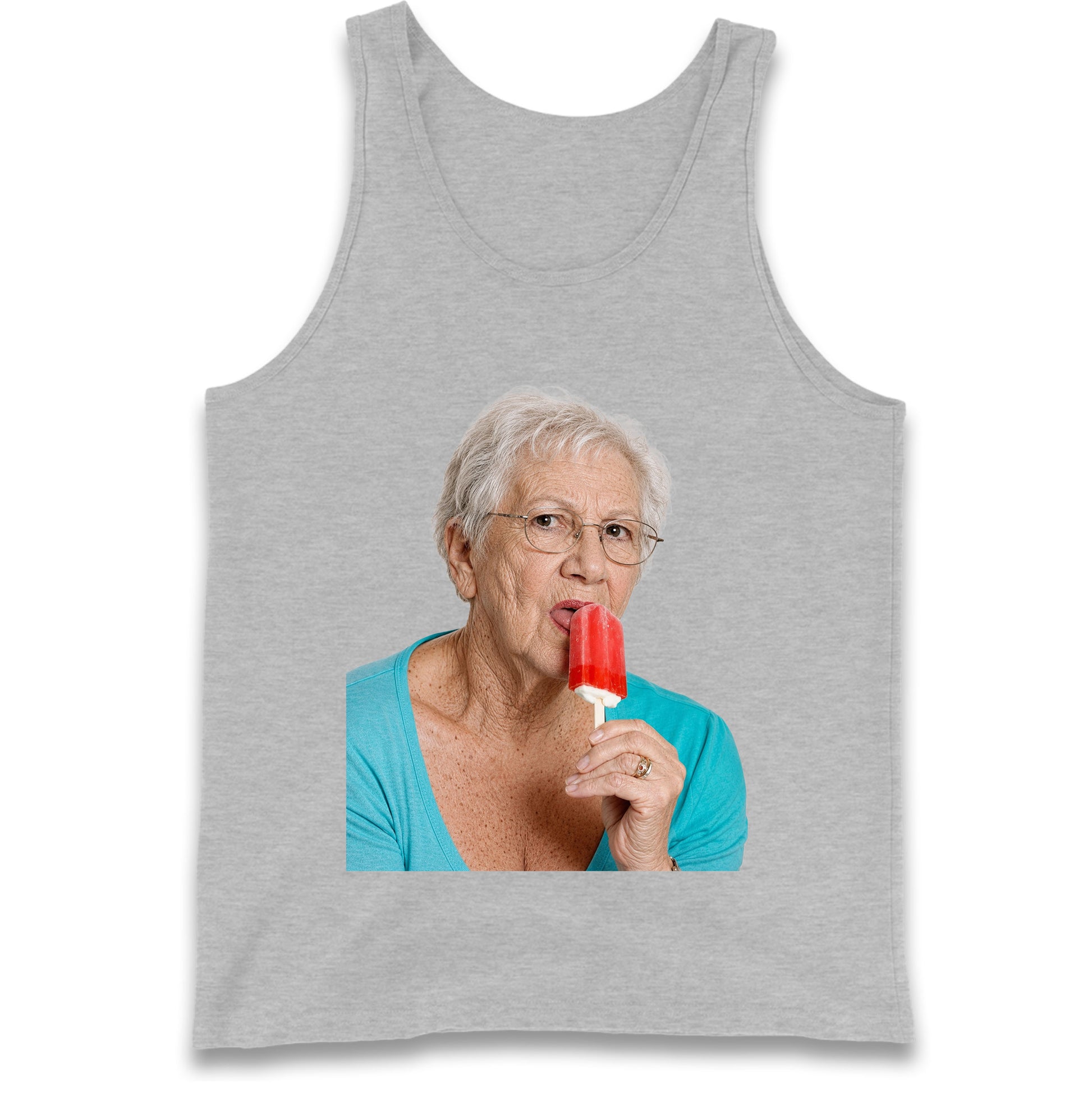 Grandma Licking Lollipop Seductively Tank Top