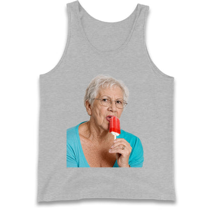 Grandma Licking Lollipop Seductively Tank Top