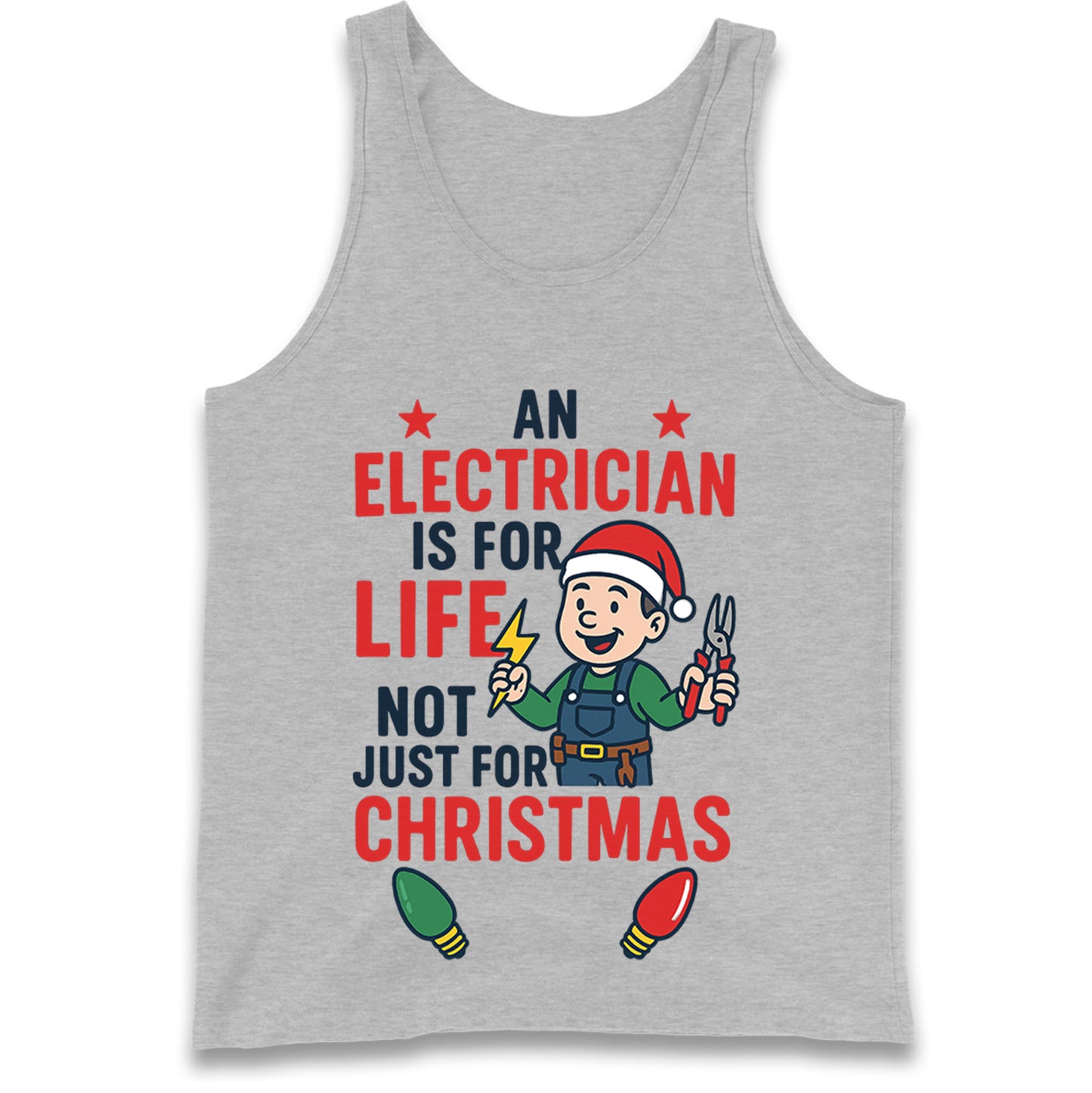 Electrician Christmas Tank Top