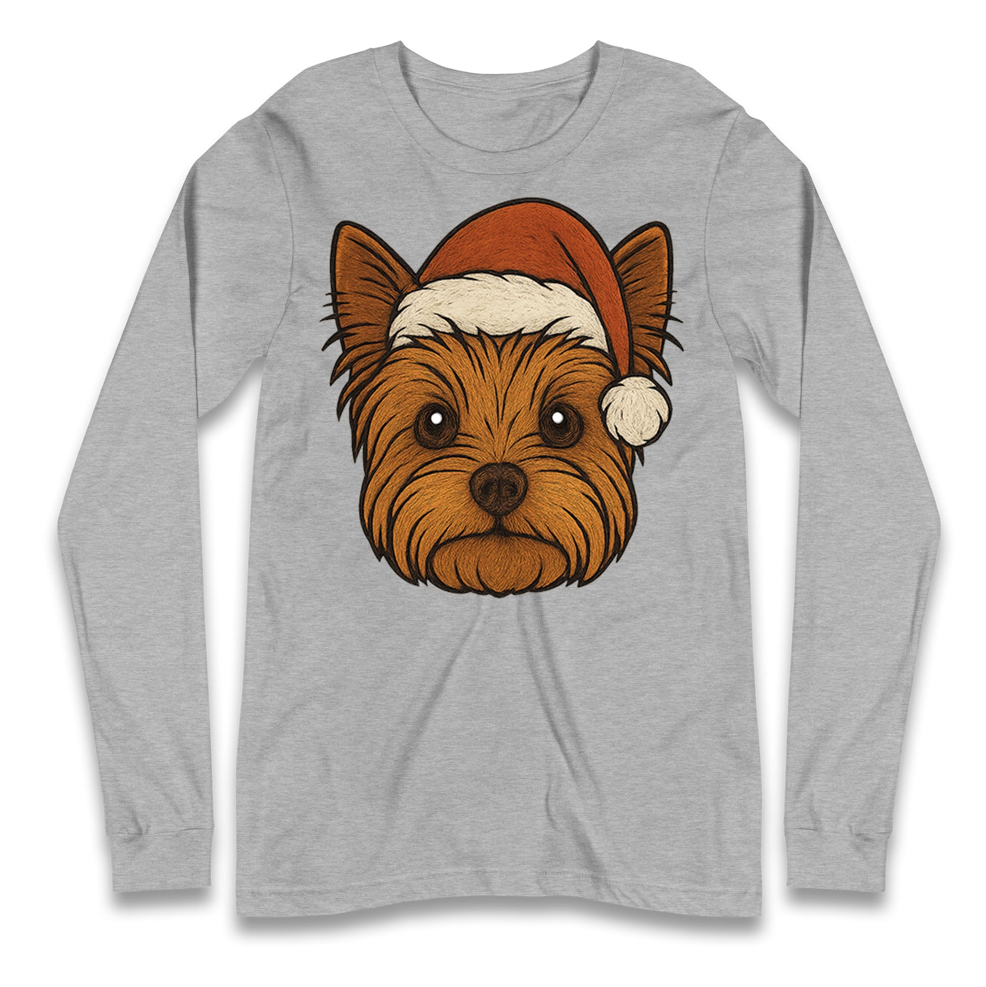 Yorkshire Terrier Christmas Longsleeve T Shirt
