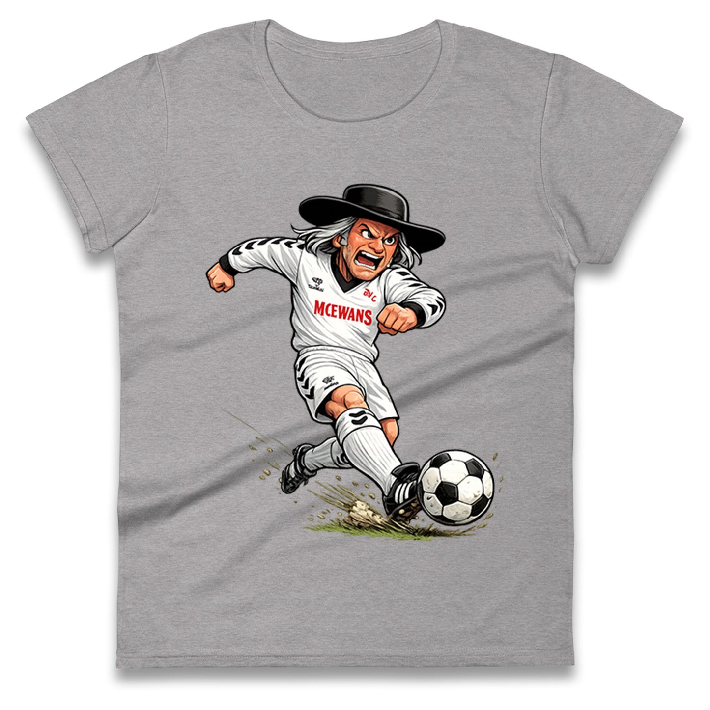 Classic Darlington Football Ladies T Shirt