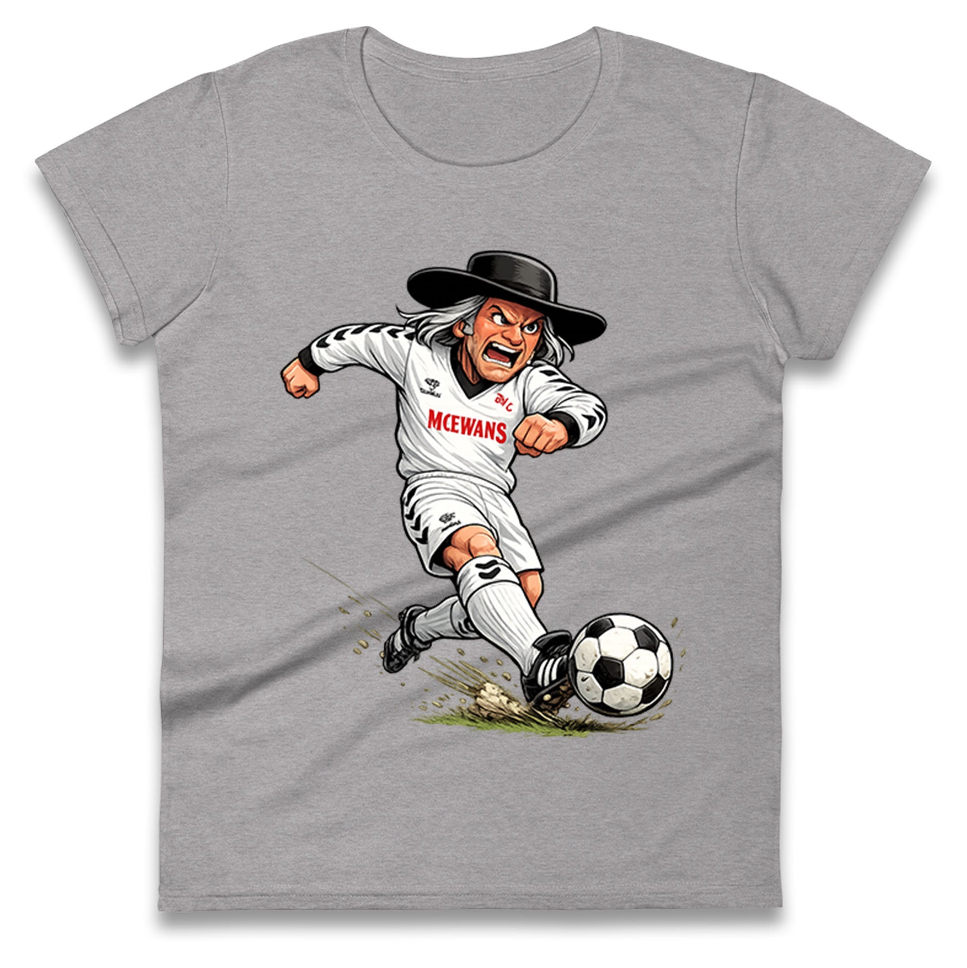 Classic Darlington Football Ladies T Shirt