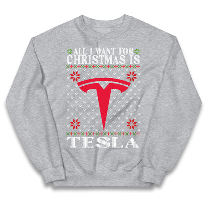 tesla christmas jumper