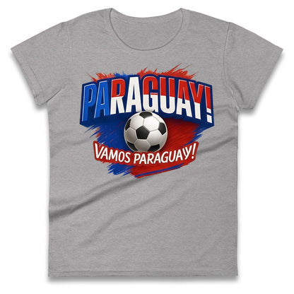 Paraguay Retro World Cup Ladies T Shirt 