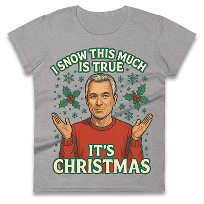 Martin Kemp Christmas Ladies T Shirt 