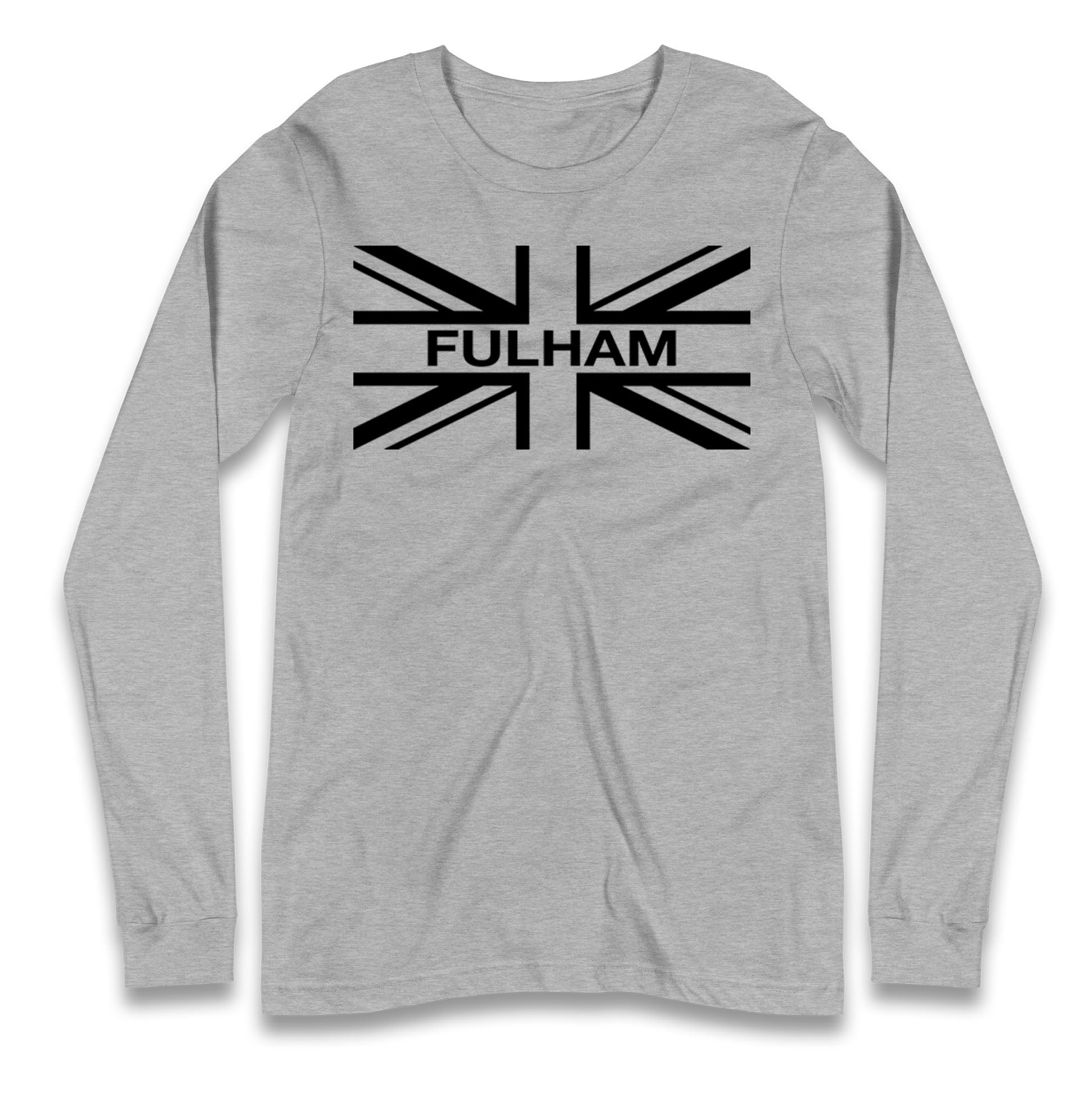 Fulham Football Flag Longsleeve T Shirt
