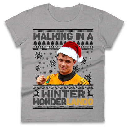 Lando Norris Christmas Ladies T Shirt