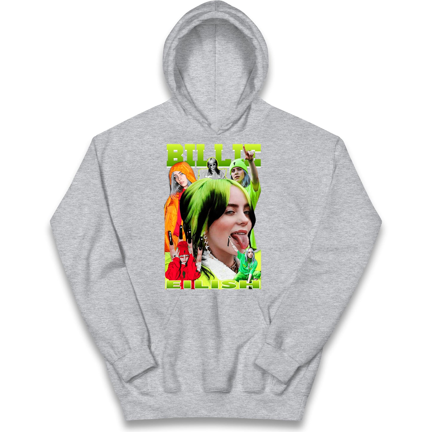 Billie Eilish Green Kids Hoodie