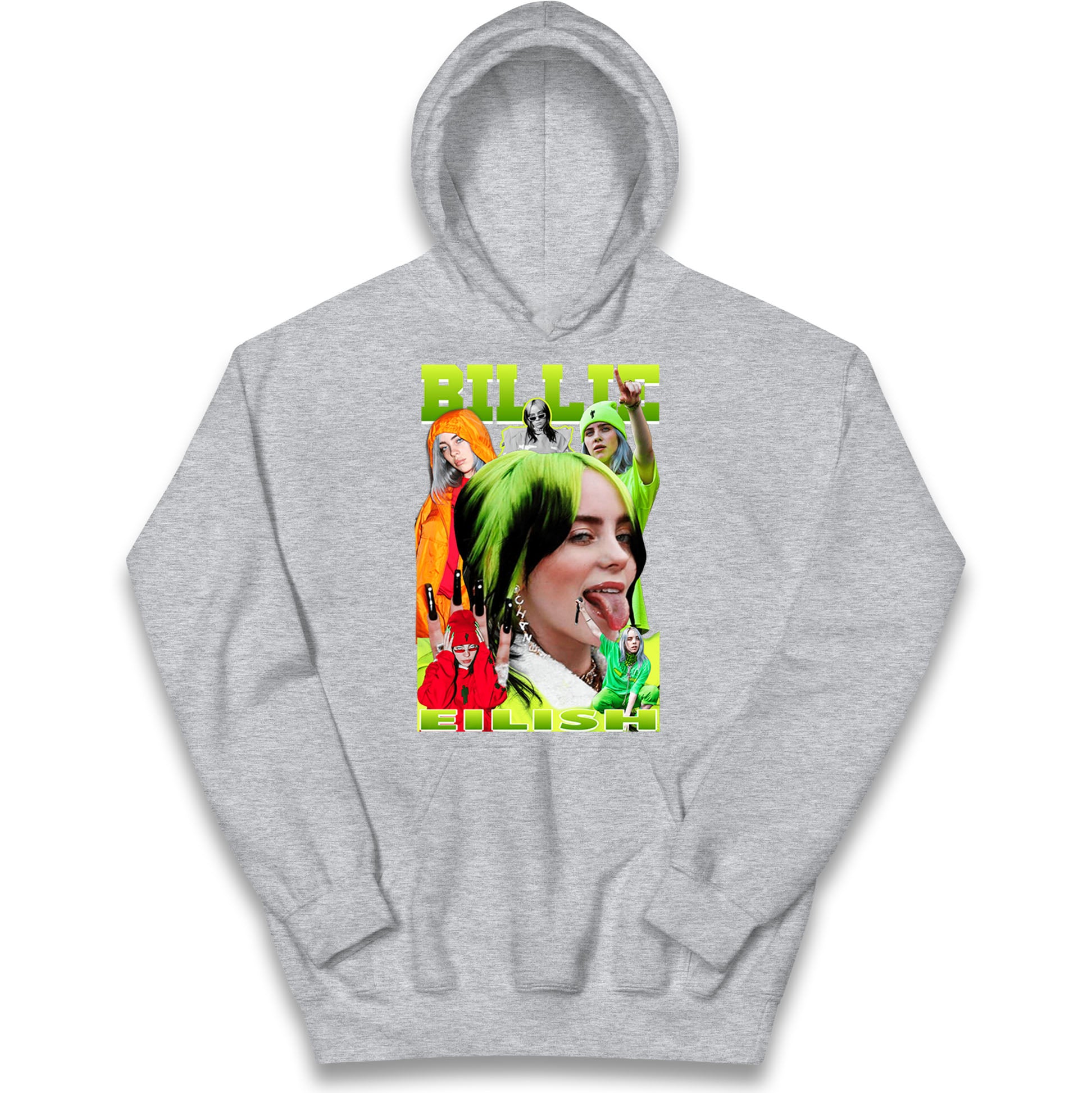 Billie Eilish Green Kids Hoodie