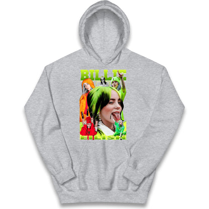 Billie Eilish Green Kids Hoodie