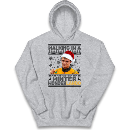 Lando Norris Christmas Kids Hoodie