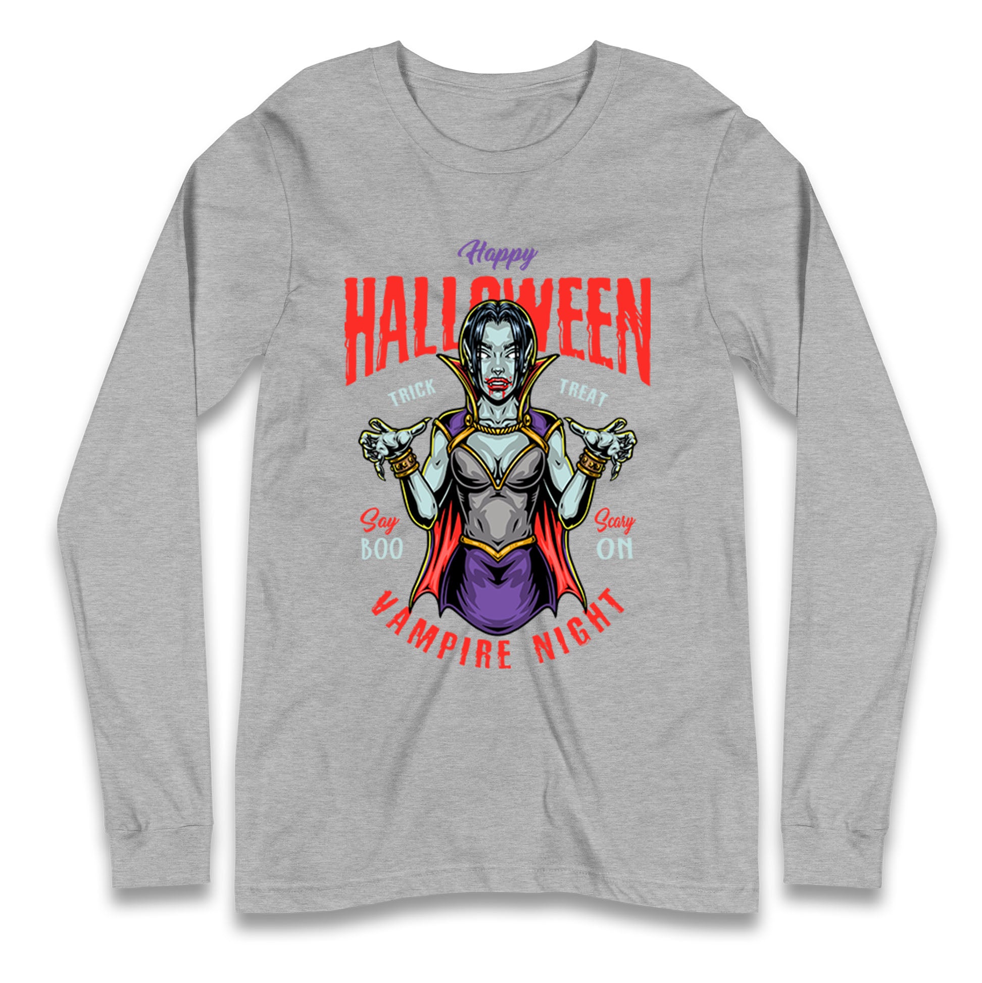 Halloween Vampire Longsleeve T Shirt