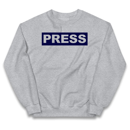PRESS Palestine Inspired By Journalist Motaz Azaiza Kids Jumper