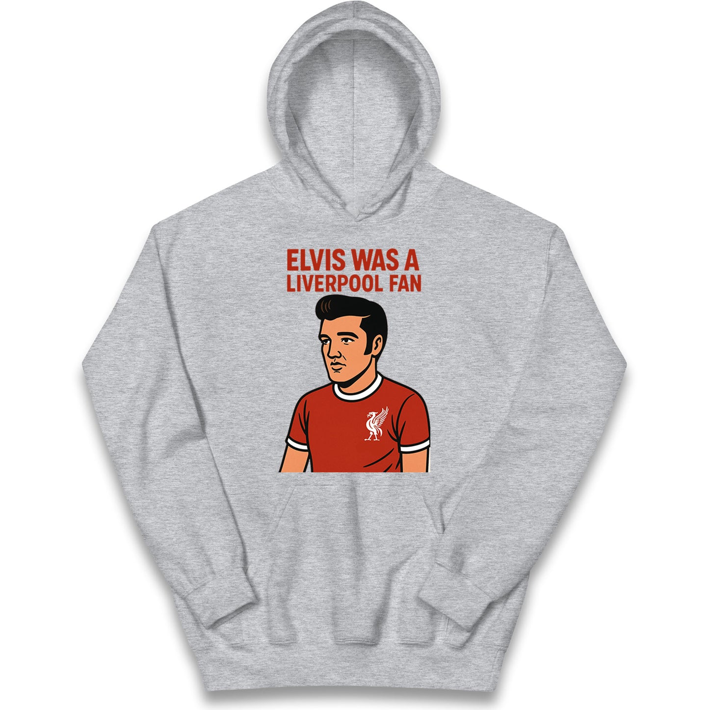 Elvis Presley Liverpool Football Kids Hoodie