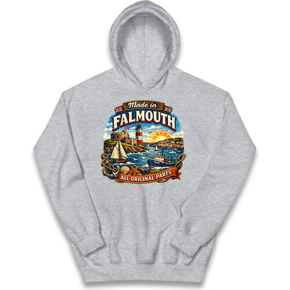 Made In Falmouth All Original Parts Kids Hoodie
