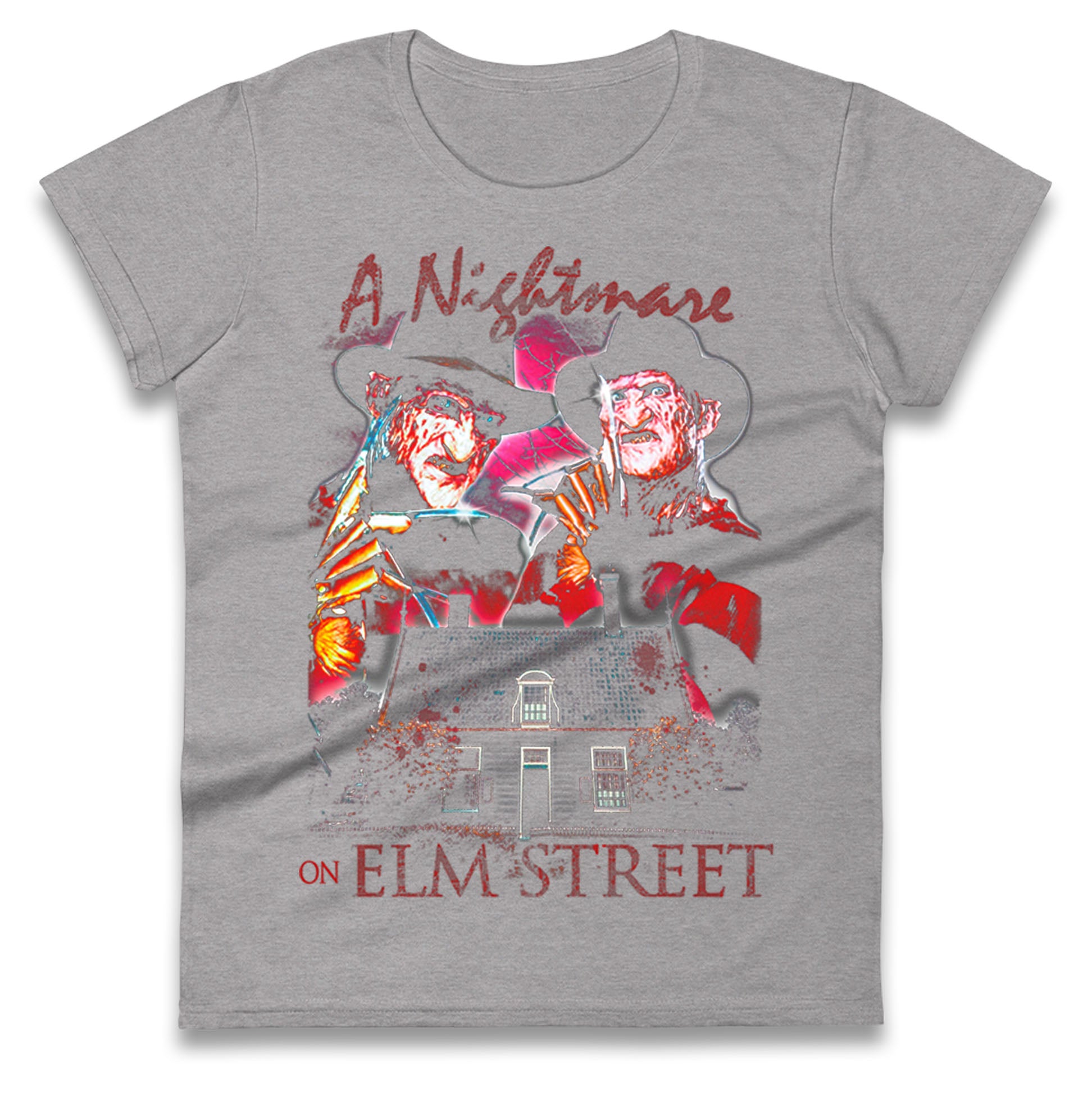 Freddy Krueger Movie Ladies T Shirt 