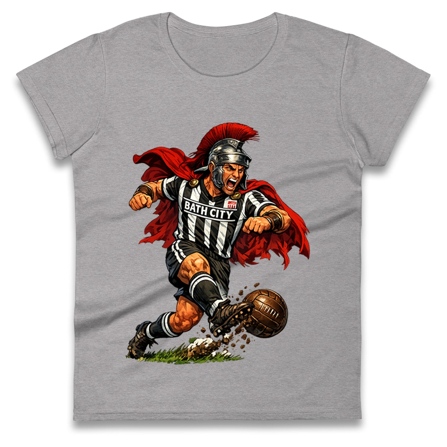 Retro Bath City Football Ladies T Shirt