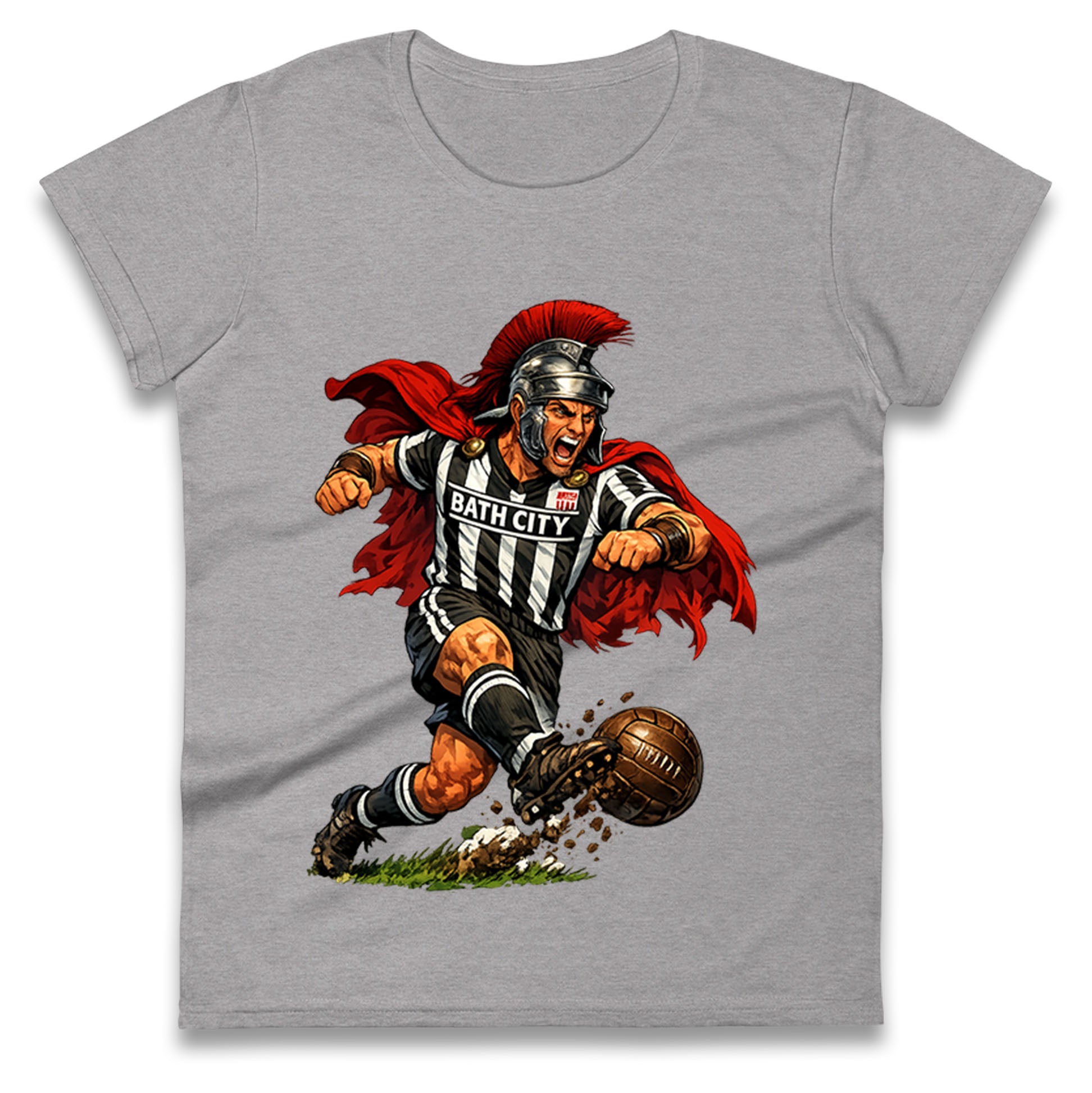 Retro Bath City Football Ladies T Shirt
