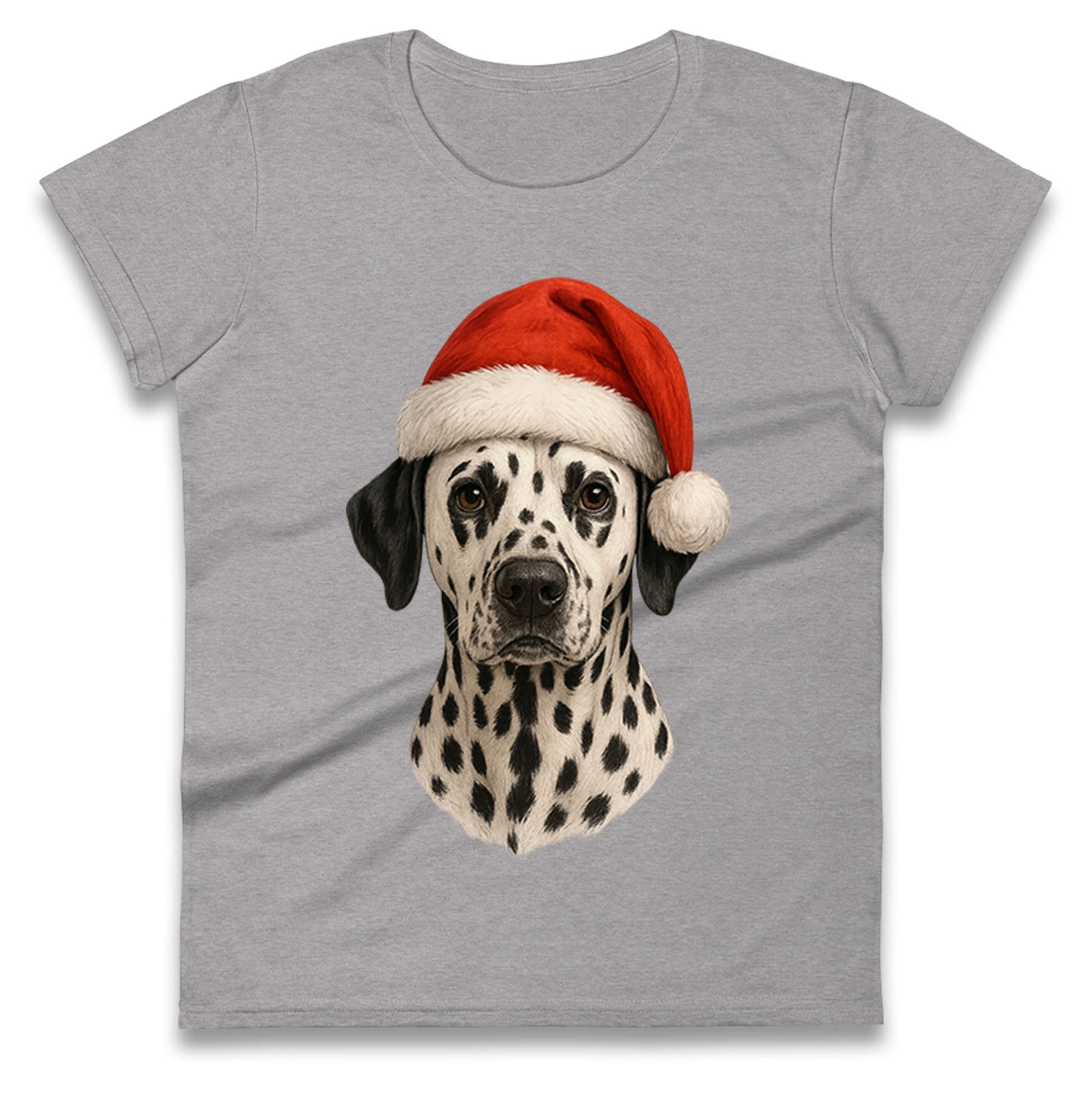 Dalmatian Dog Christmas Ladies T Shirt