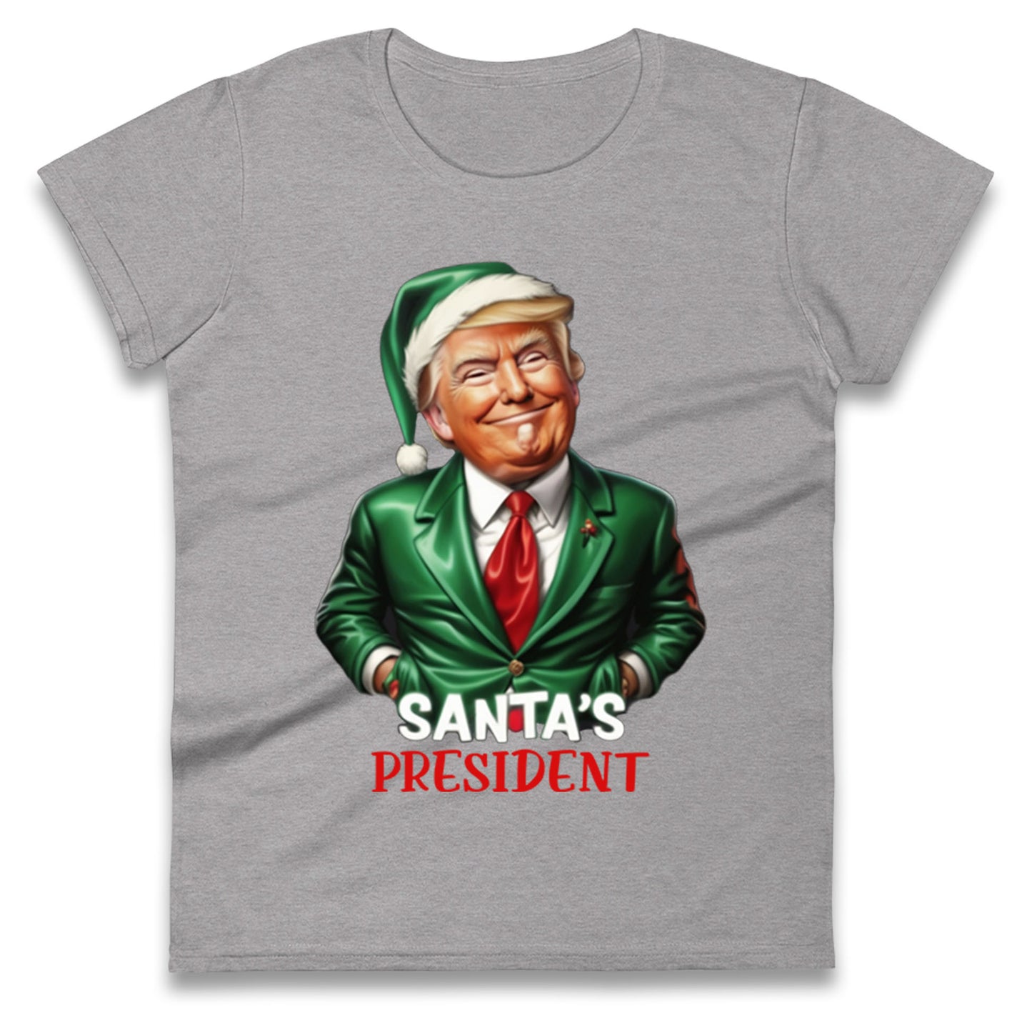 Donald Trump Christmas Ladies T Shirt