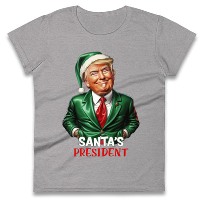 Donald Trump Christmas Ladies T Shirt