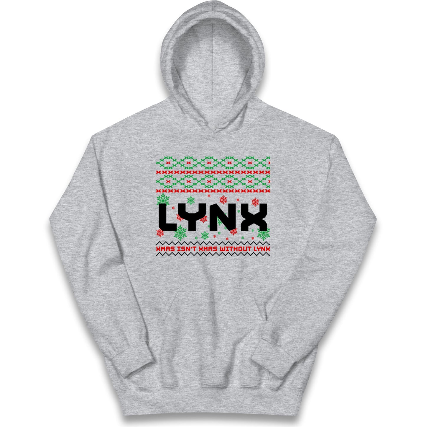 Lynx Christmas Kids Hoodie