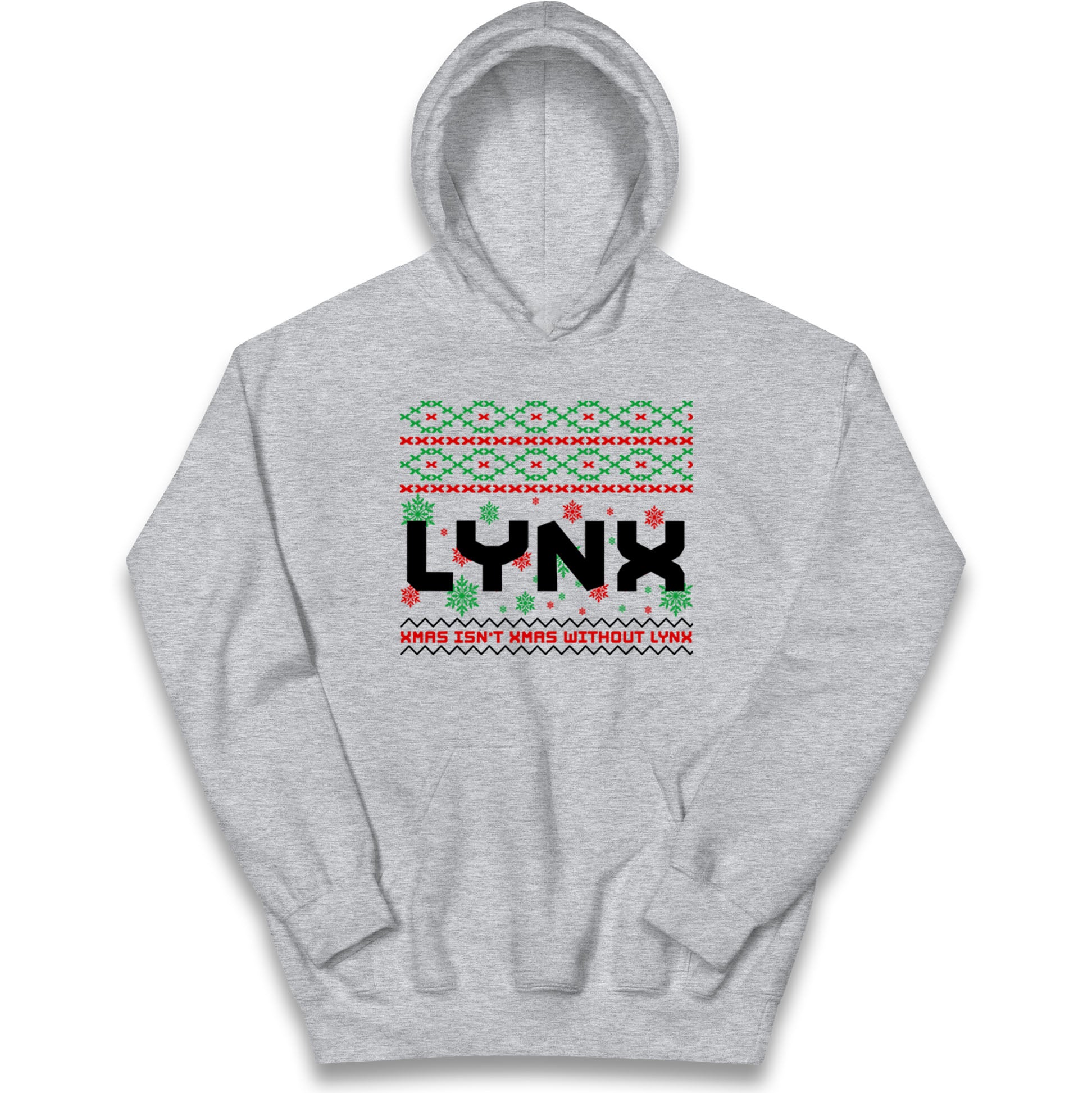 Lynx Christmas Kids Hoodie