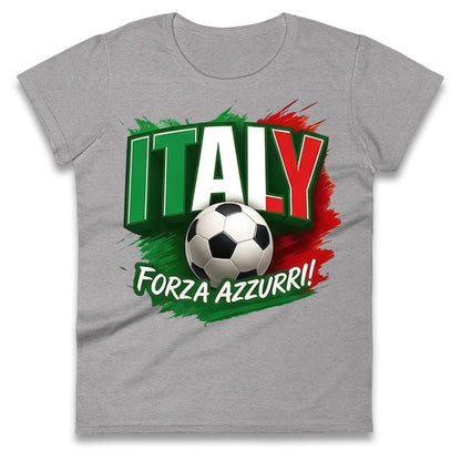 Italy Retro World Cup Ladies T Shirt 