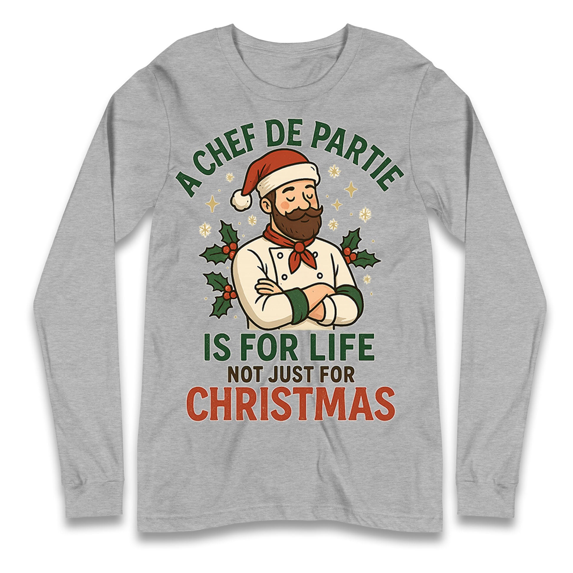Chef De Partie Christmas Longsleeve T Shirt