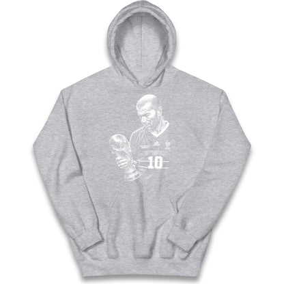 Zidane France Footballer Kids Hoodie
