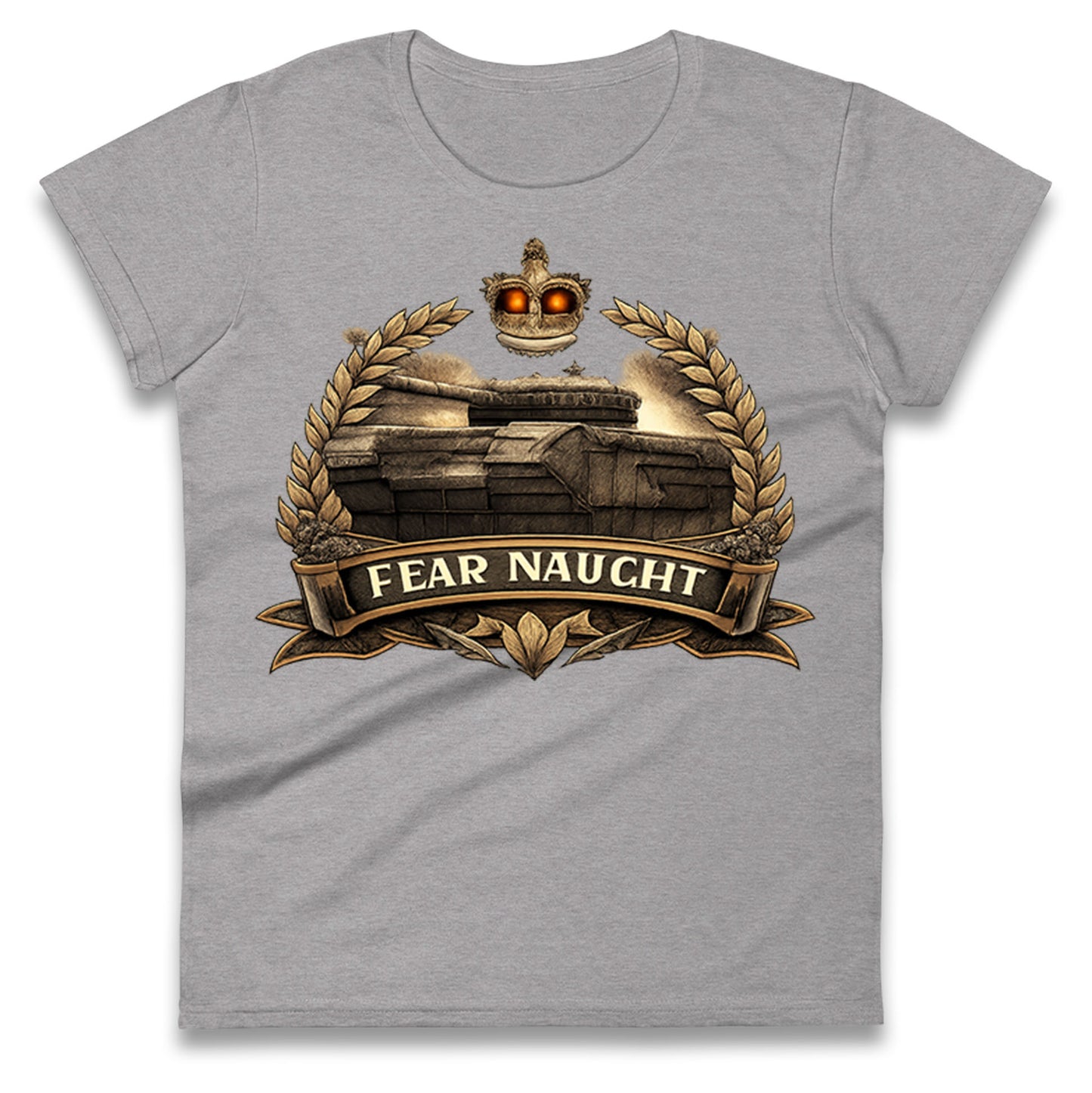 Fear Naught Royal Tank Regiment Ladies T Shirt