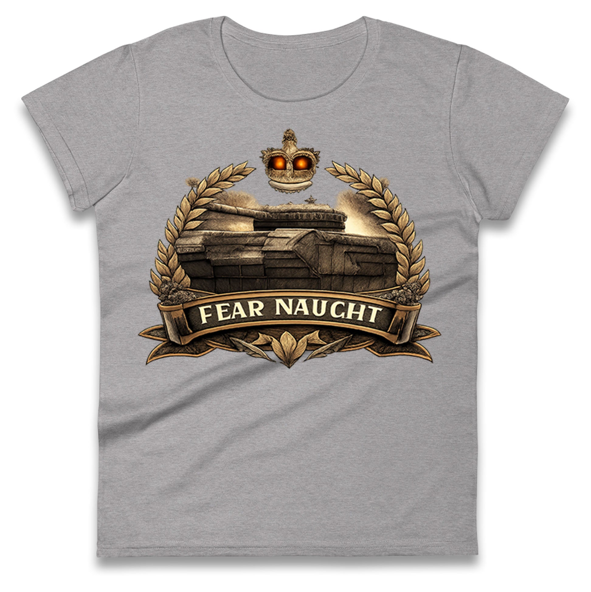 Fear Naught Royal Tank Regiment Ladies T Shirt