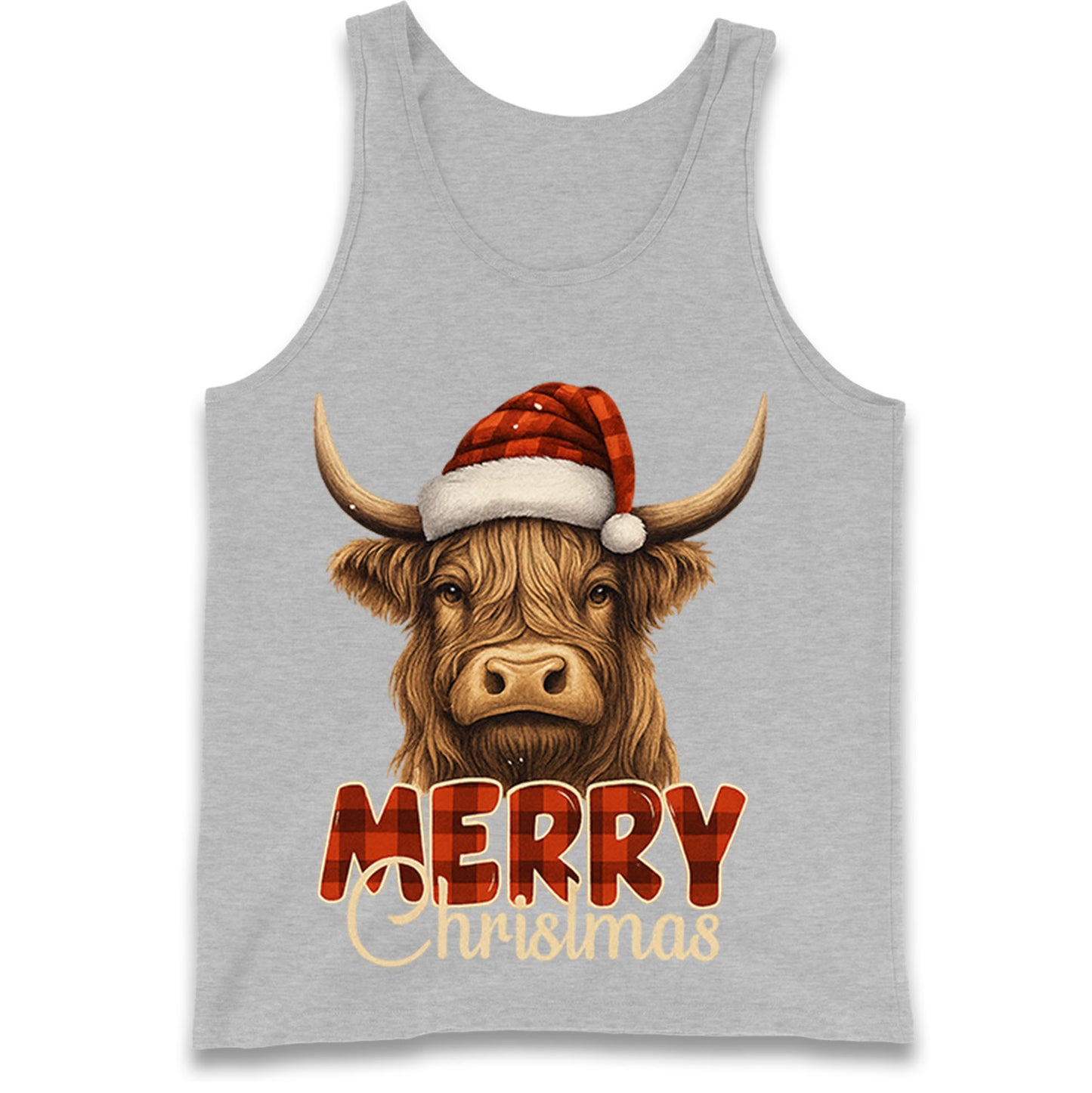 Highland Cow Christmas Tank Top 