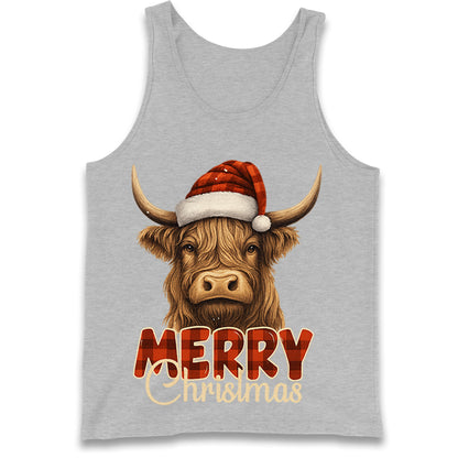 Highland Cow Christmas Tank Top 