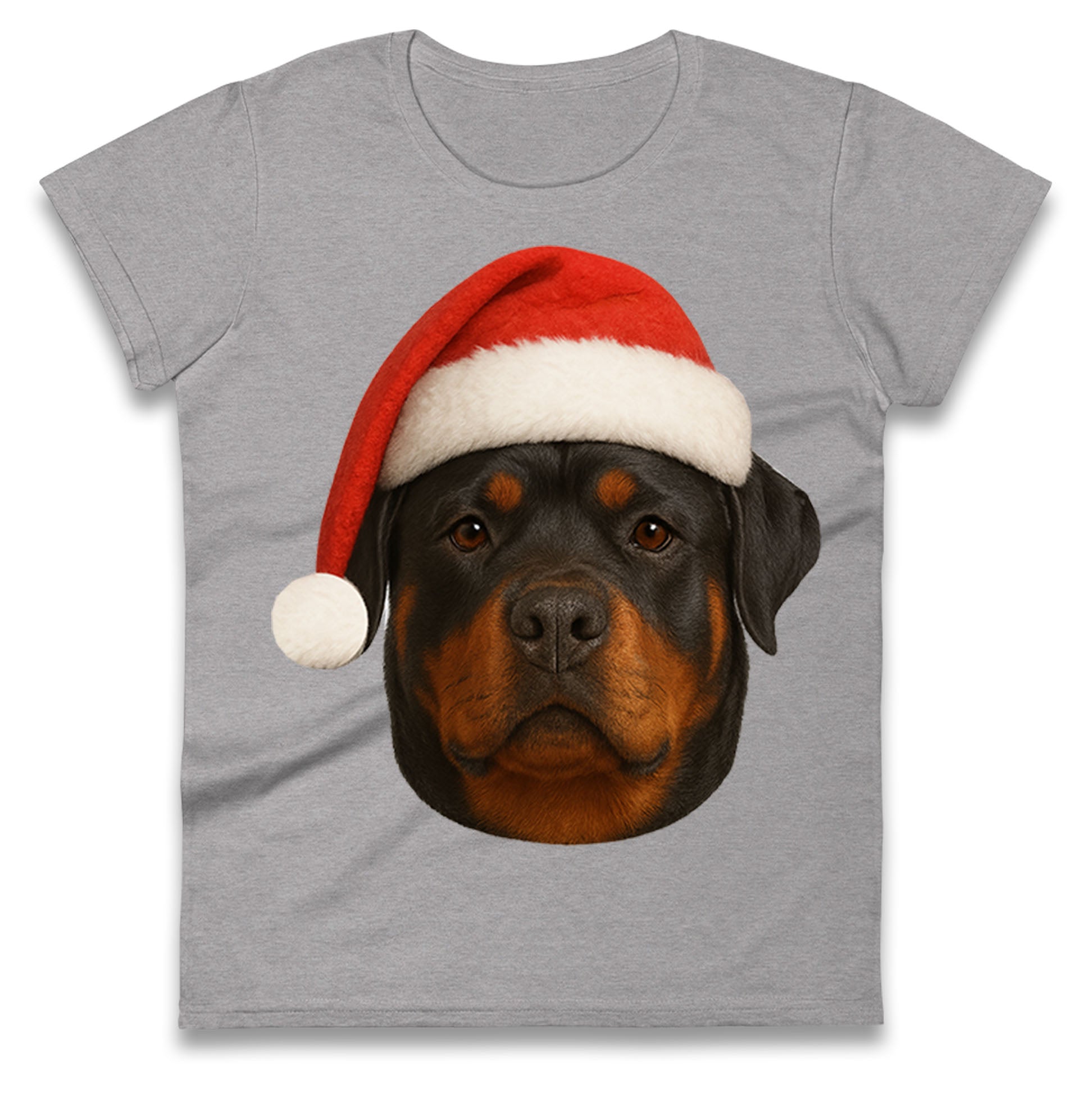 Rottweiler Christmas Ladies T Shirt 