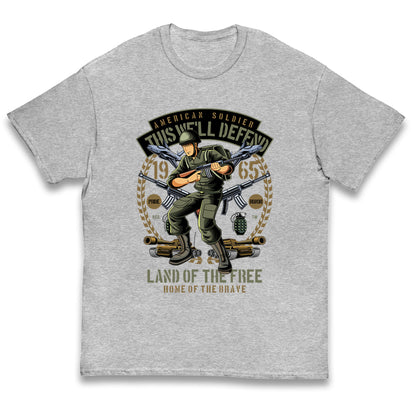 American Soldier Kids T Shirt