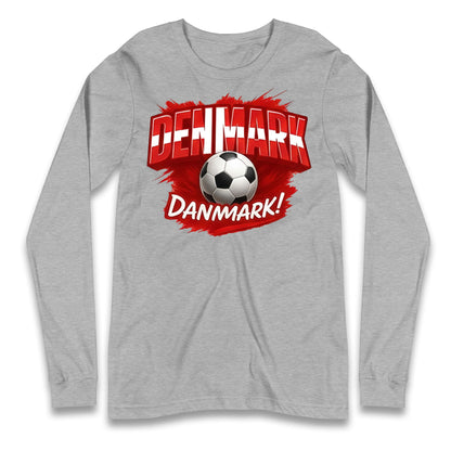 Denmark Retro World Cup Longsleeve T Shirt