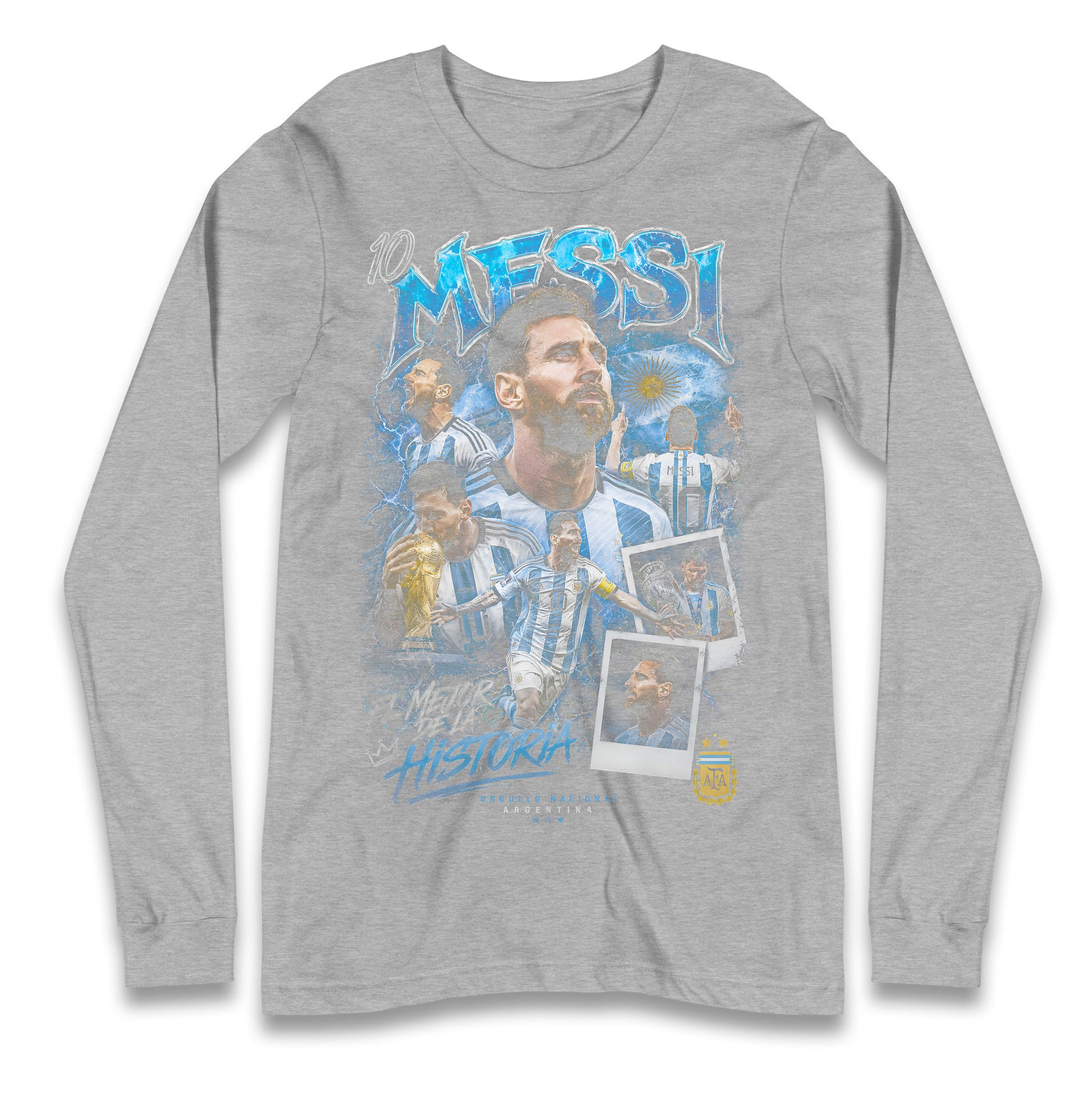 10 Messi Argentina Longsleeve T Shirt
