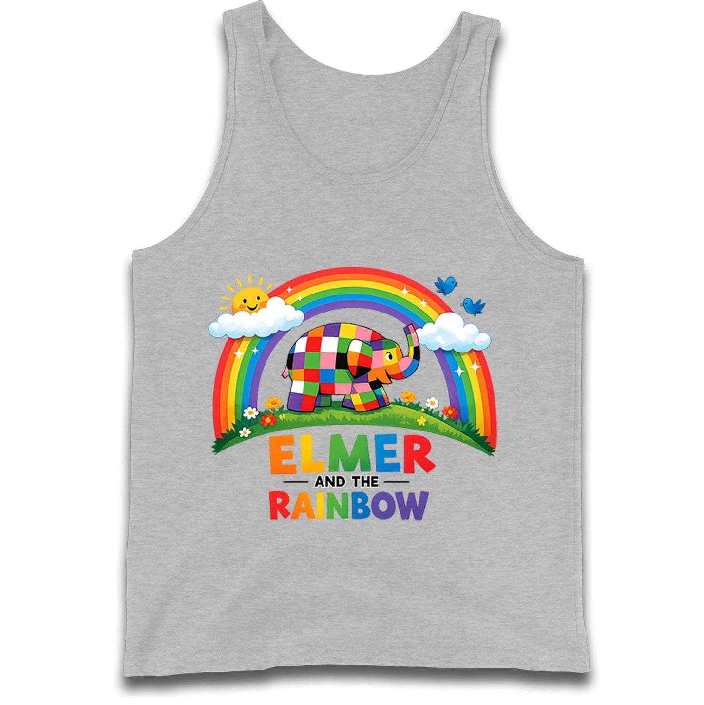 Elmer And The Rainbow Tank Top