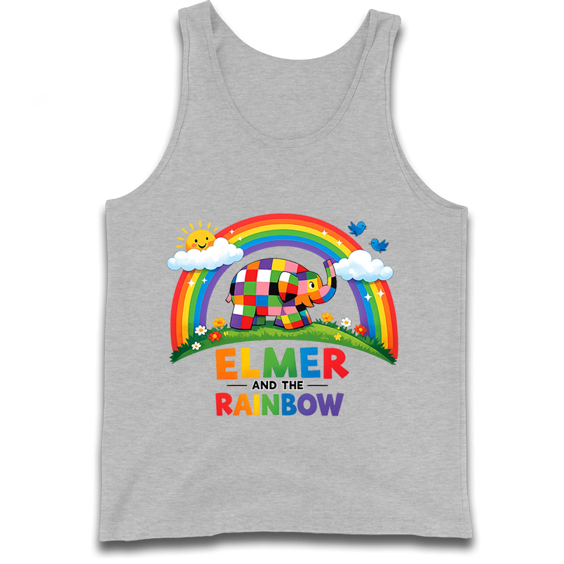 Elmer And The Rainbow Tank Top