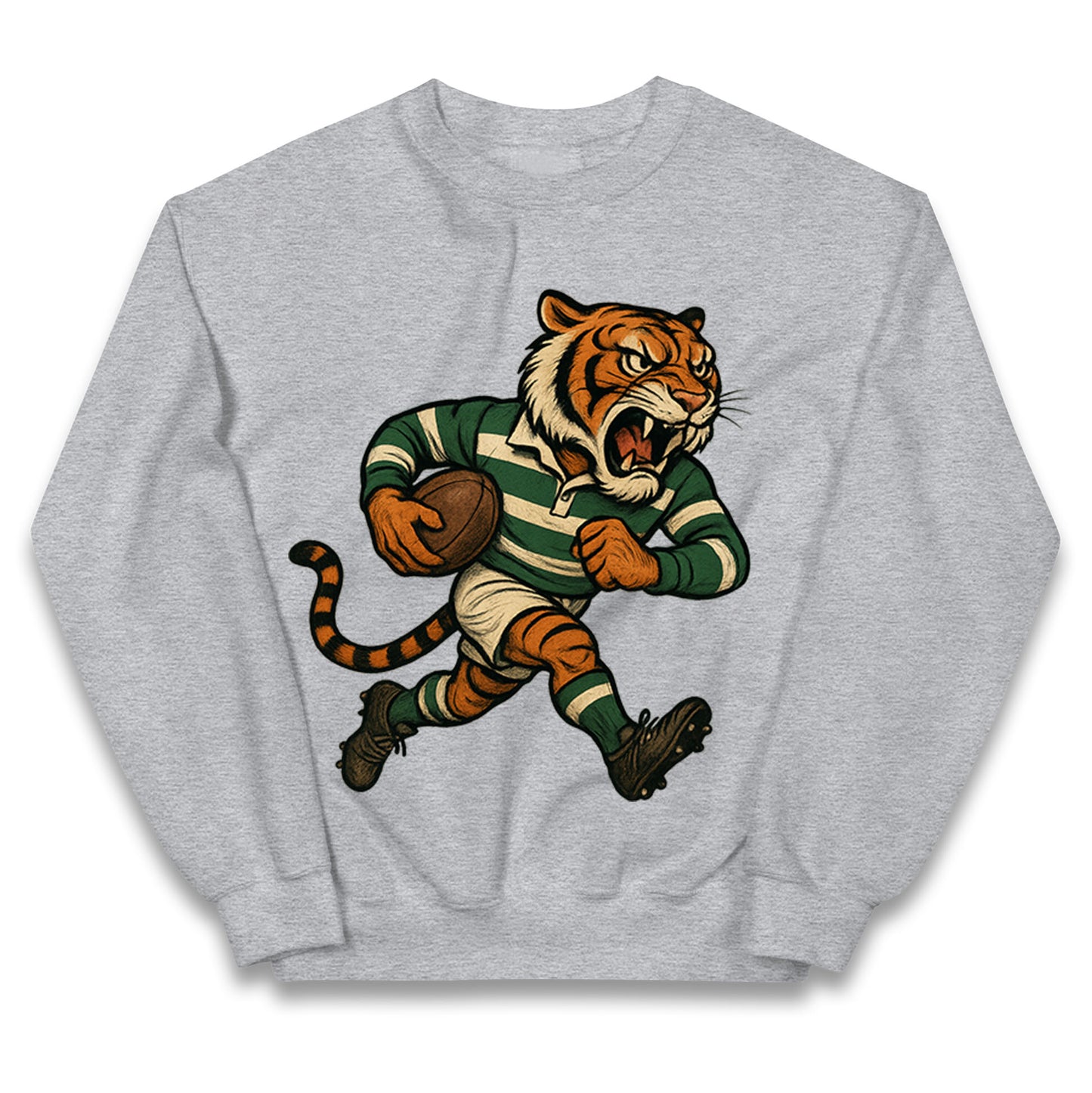 Retro Leicester Tigers Rugby Union Kids Jumper