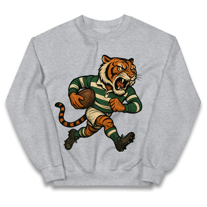 Retro Leicester Tigers Rugby Union Kids Jumper