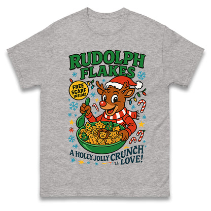 Rudolph Flakes Christmas T Shirt