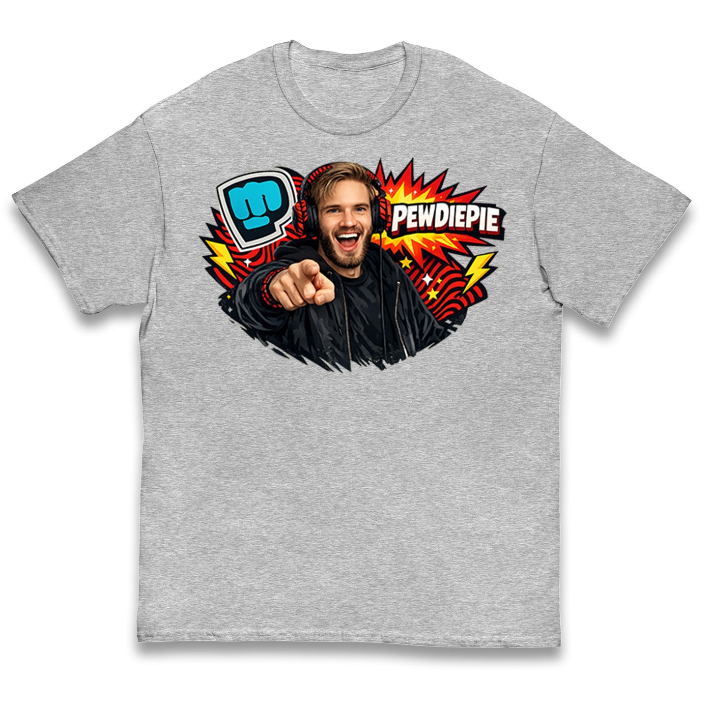PewDiePie YouTuber Kids T Shirt 